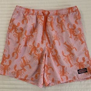Vineyard Vines Lobster Toss Chappy Swim Trunks, sz L